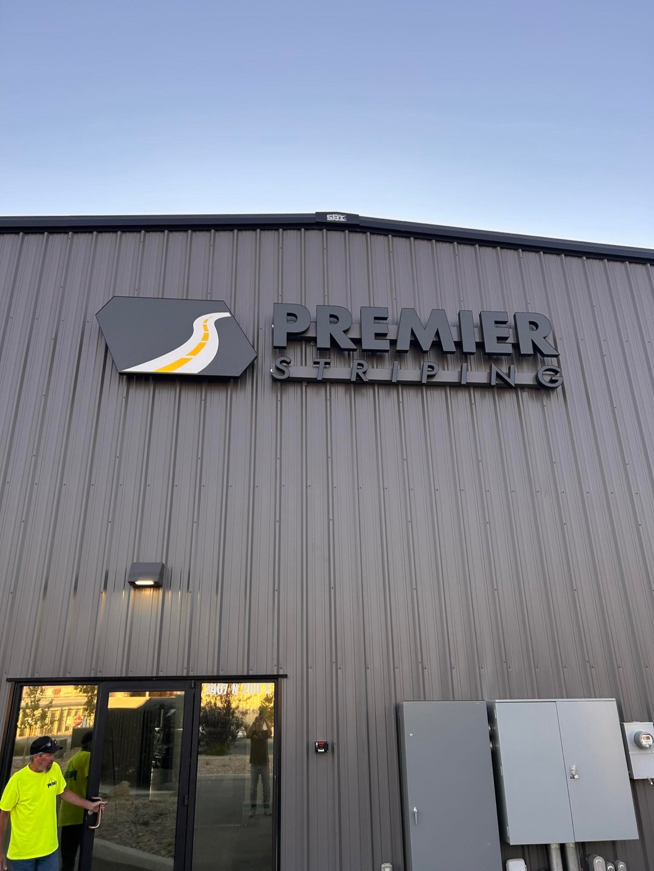 Premier Striping facility exterior during the day